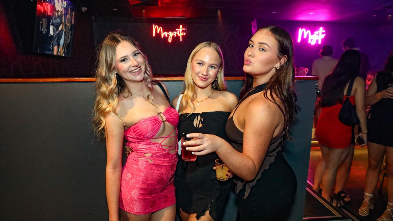 Lillie Howell, Maddy Smith, Zoe Negline at Cocktails. Picture: Kitt O'Halloran