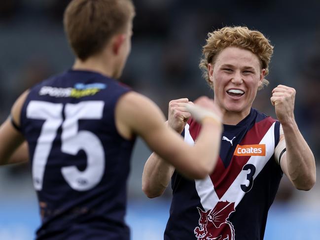 Levi Ashcroft finished as the top-ranked player in the Sandringham Dragons’ premiership in the Coates Talent League this year. Picture: Getty Images