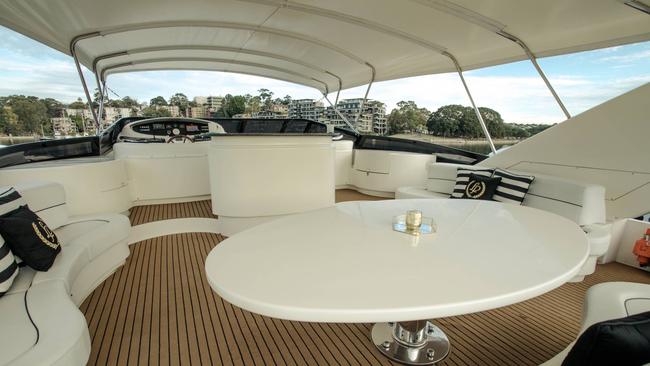 The Lady Pamela superyacht has luxury finishes. Picture: Supplied