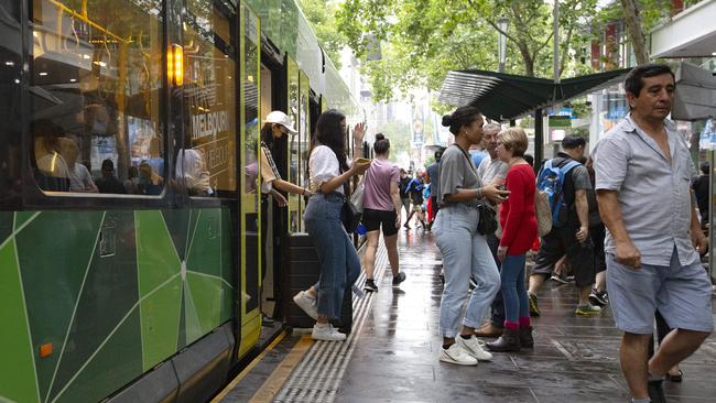 The PTUA says the free tram zone is a waste of money. Picture: Sarah Matray