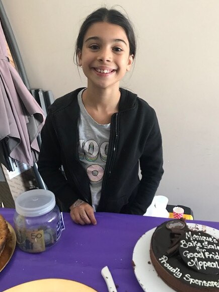 Monique Pace, 10, said she was surprised by how much money she raised from her bake sale.