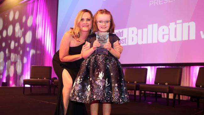 Rachel Hancock (left) with the People’s Choice award winner Olivia-Rose Stanbank in 2021. Picture: Richard Gosling