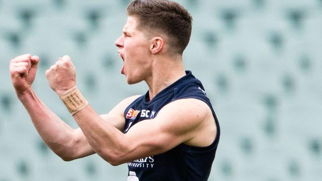 Former South Adelaide under-18 small forward Jake Tarca is thrilled to be on Geelong’s list. Picture: Nick Hook