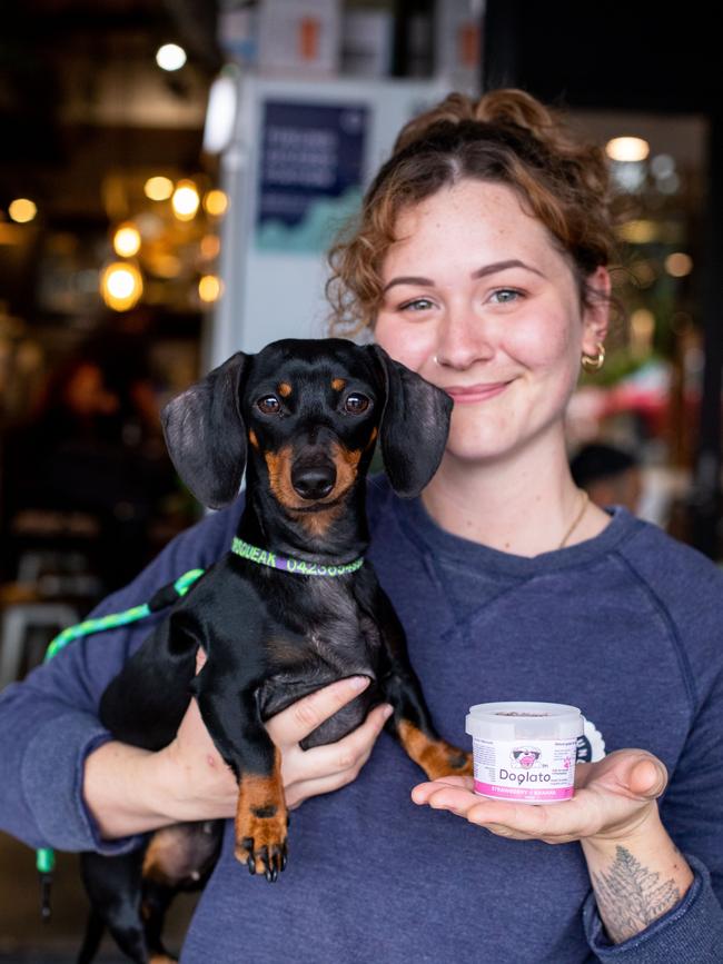 There is food and treats available for dogs too. Picture: Nick Diomis