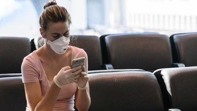 The virtual shutdown of our airports and other vital industries has the potential to be disastrous for our economy. Picture: AAP/James Gourley