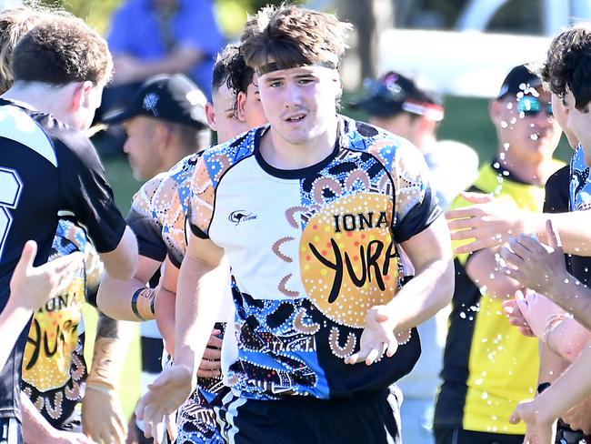 St Laurenceâs College vs Iona CollegeAIC First XIII rugby league. Saturday July 22, 2023. Picture, John Gass