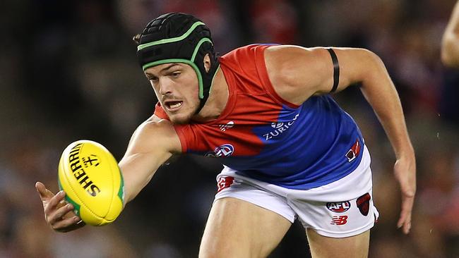 Angus Brayshaw gathered 32 disposals against the Saints on Sunday. Picture: Michael Klein