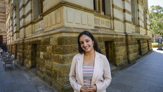 Vrinda Bhutani came from India as an international student in 2019. She now has a finance and economics degree and has been in a Fringe show. Picture: RoyVphotography