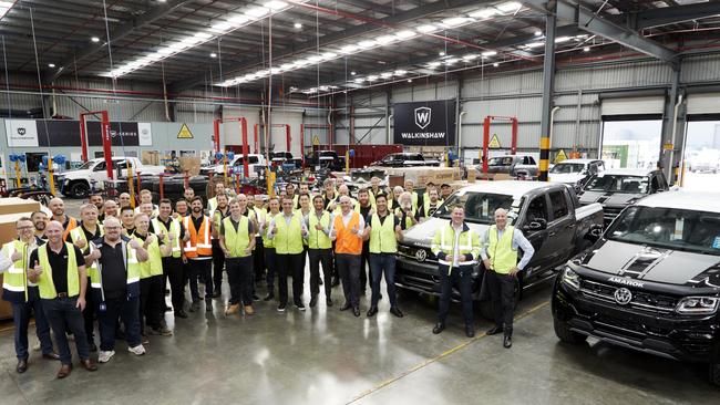 Walkinshaw employs around 25 people on the Amarok W-Series production line.