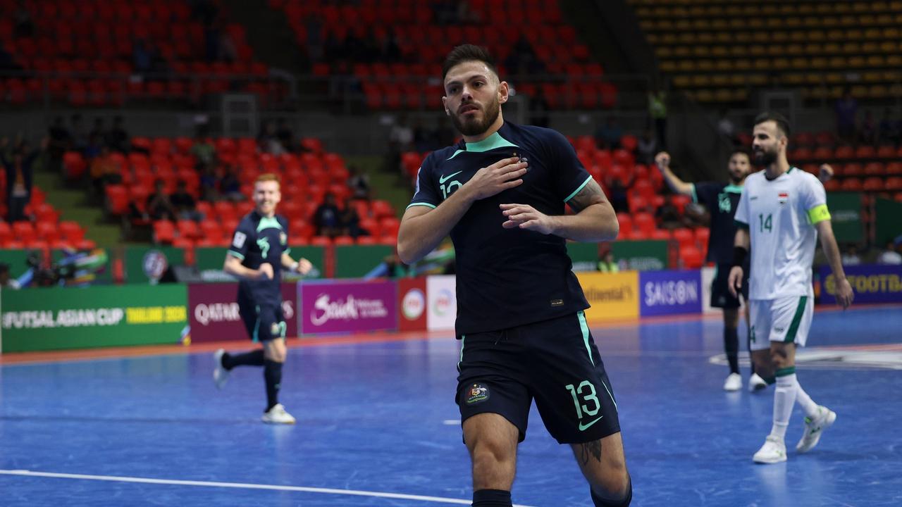 Futsalroos player Michael Kouta is among a host of national team players in action at the National Futsal Championships. Picture: Chalinee Thirasupa