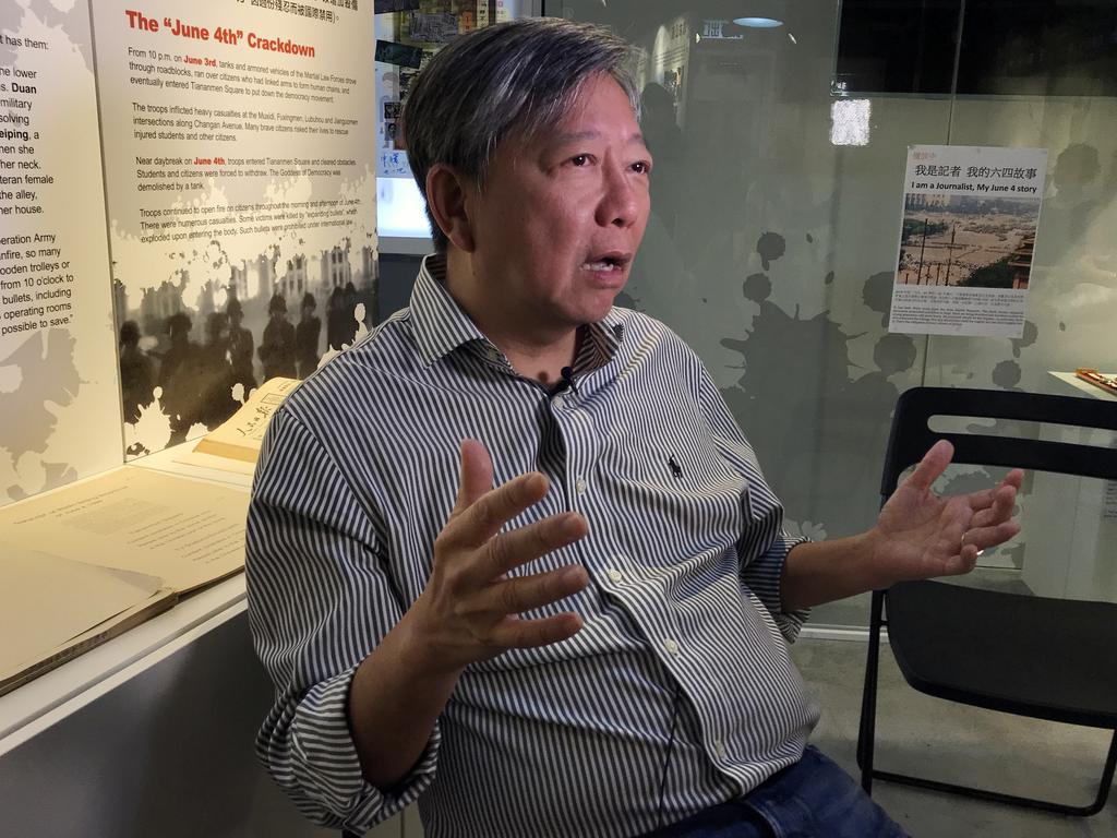 1989 Tiananmen Square massacre survivor, Lee Cheuk-yan. Picture: AAP/Kathryn Bermingham