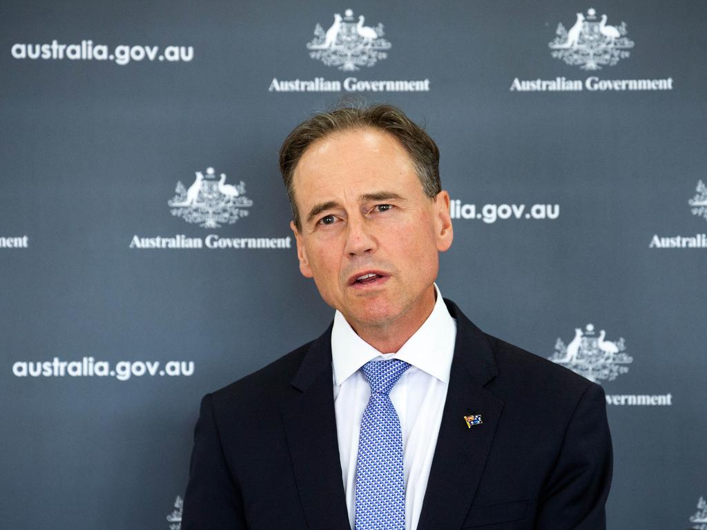 Health Minister Greg Hunt. Picture: NCA NewsWire / Sarah Matray