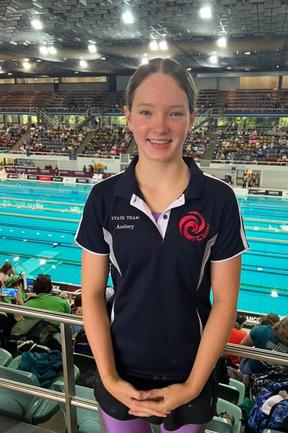 Mackay Cyclones Swimming Club member Audrey Bryan is ready to take on 2024 Hancock Prospecting Queensland Championships. She will compete in the 50m and 200m breaststroke, 50m and 100m freestyle, 50m butterfly and 50m backstroke. Picture: Supplied