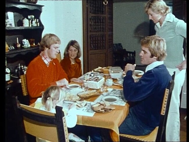 ABC program Chequerboard - Heckle And Jeckle Bib And Bub. Featuring an interview with Chris (Right side) and Paul Dawson and their partners - Lynette Dawson (Right side) was Chris' wife.