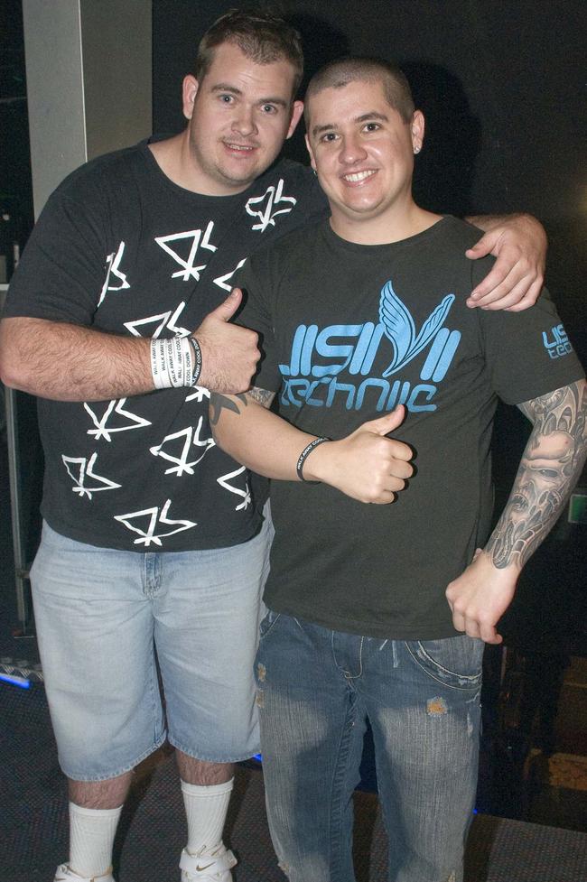 Socials, Chasing Gravity and Eyes Down Fire at Doors Nightclub, Mackay : Tyler Clark and Jason Pietzner.