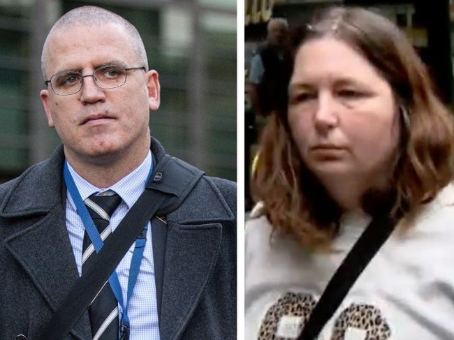 Composite image of Detective leading Senior Constable Stephen Eppingstall and Erin Patterson. Picture: Composite NewsWire/ Supplied.