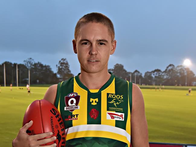 Maroochdore QAFL player Jackson Bury.