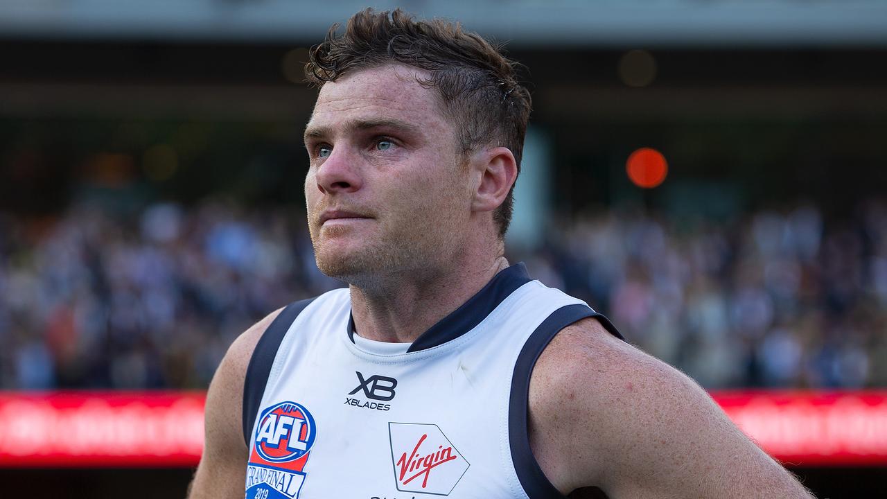 Heath Shaw was devastated after the Grand Final loss. Photo: Daniel Pockett/AFL Photos via Getty Images