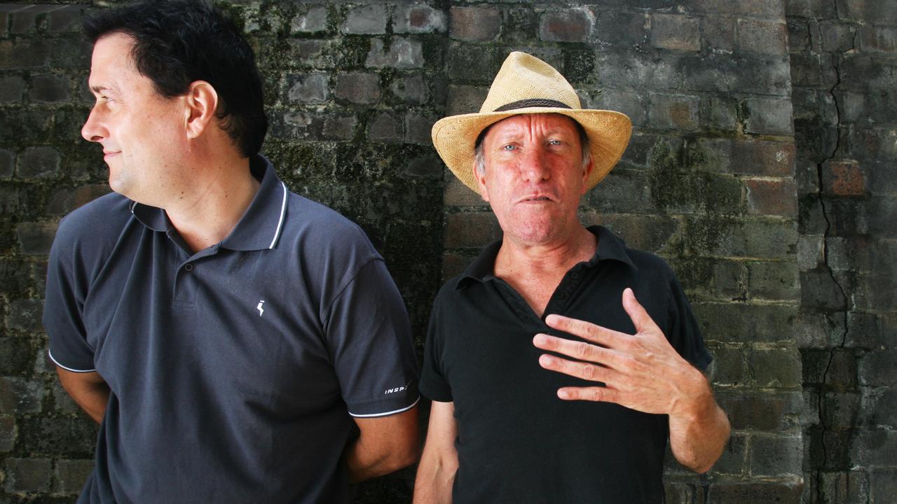 Ron Peno (right) with Died Pretty band member Brett Myers in 2007.