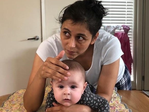 Mariana Baron, pictured with mum Adriana, was diagnosed with spinal muscular atrophy (SMA) type-one at three months old. Picture: Supplied