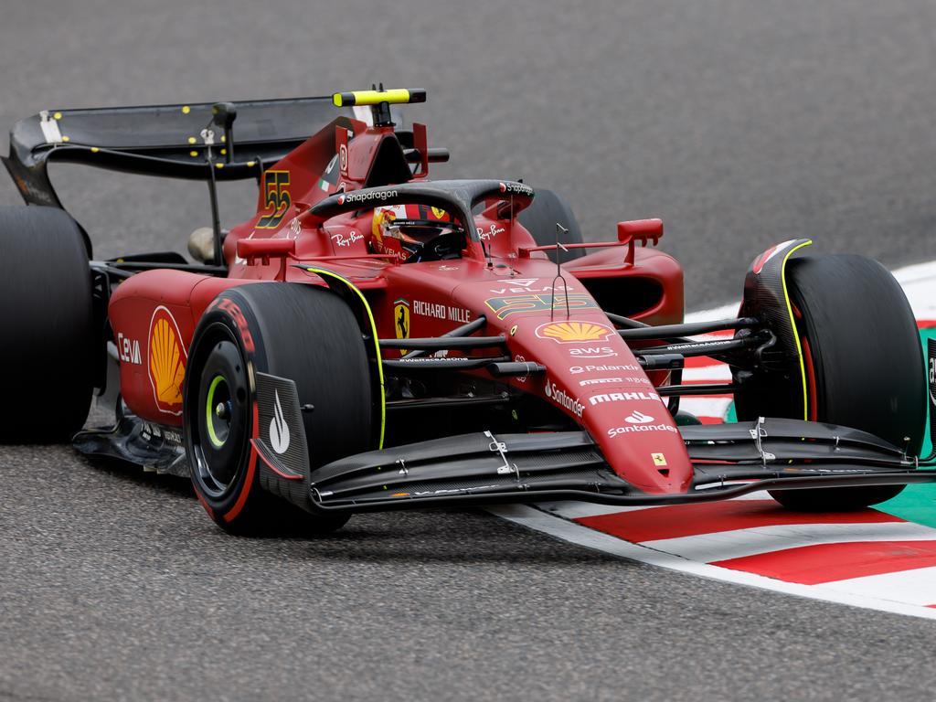 Ferrari driver and Australian Grand Prix winner Carlos Sainz Jr during qualifying at Suzuka. Picture: Mark Peterson ATPImages/Getty Images