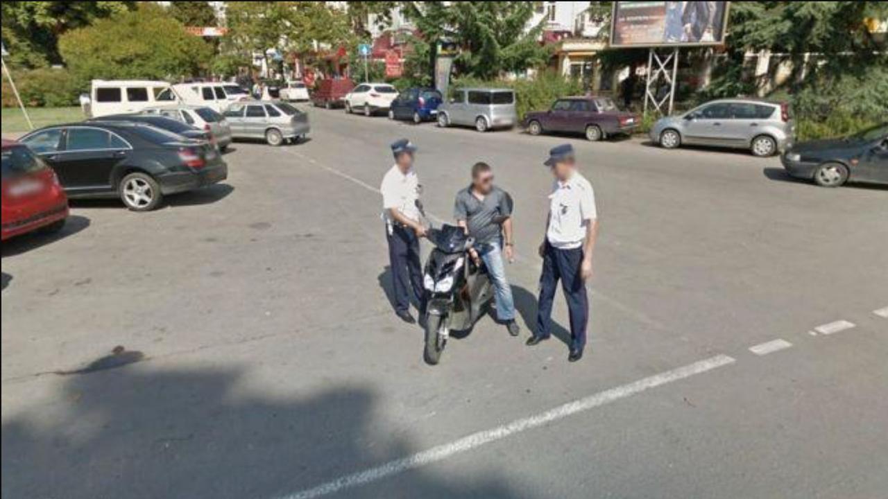 Apparently one of the biggest problems in Russia is if you get pulled up by the cops, there‘s a chance you’ll end up paying a cheeky bribe. Picture: Google/Street View
