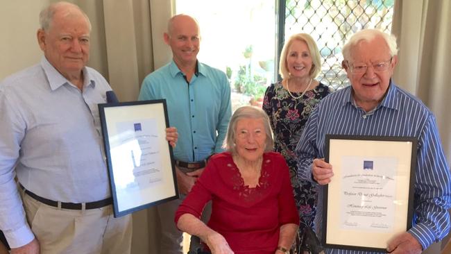 Margaret Roderick with former JCU Vice Chancellor Emeritus Professor Sandra Harding. Picture: Foundation for Australian Literary Studies