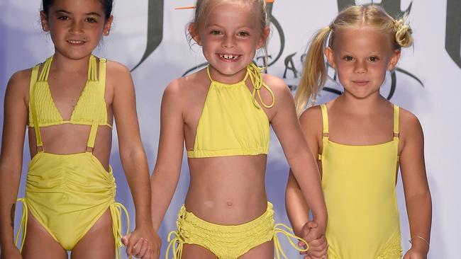 Child models in bikinis spark controversy at fashion show news