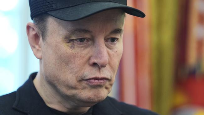Elon Musk attends a news conference with President Donald Trump in the Oval Office of the White House, Friday, May 30, 2025, in Washington. (AP Photo/Evan Vucci)