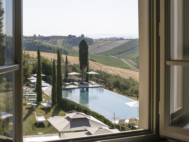 EMBARGO FOR TWAM 19 AUG 2023. FEE MAY APPLY. Villa Petriolo, Organic Estate in Cerreto Guidi, Florence. Source: Supplied