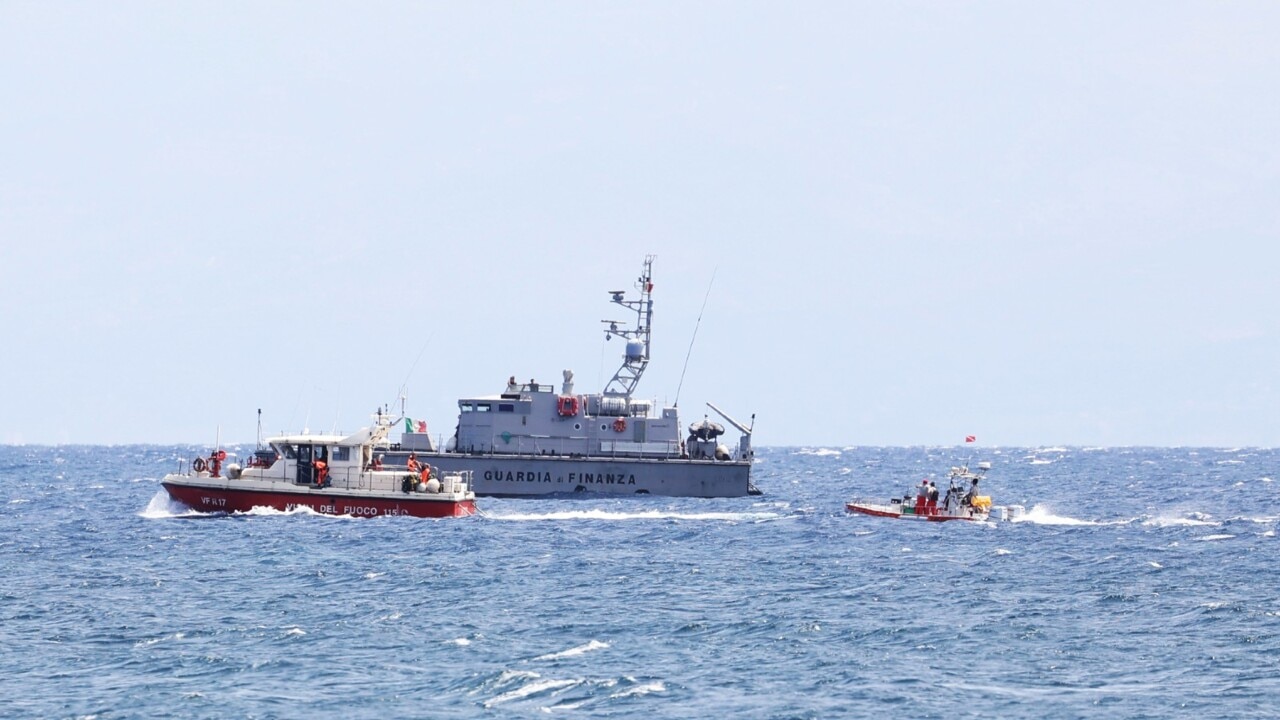 Divers searching sunken superyacht discover five bodies in Sicily