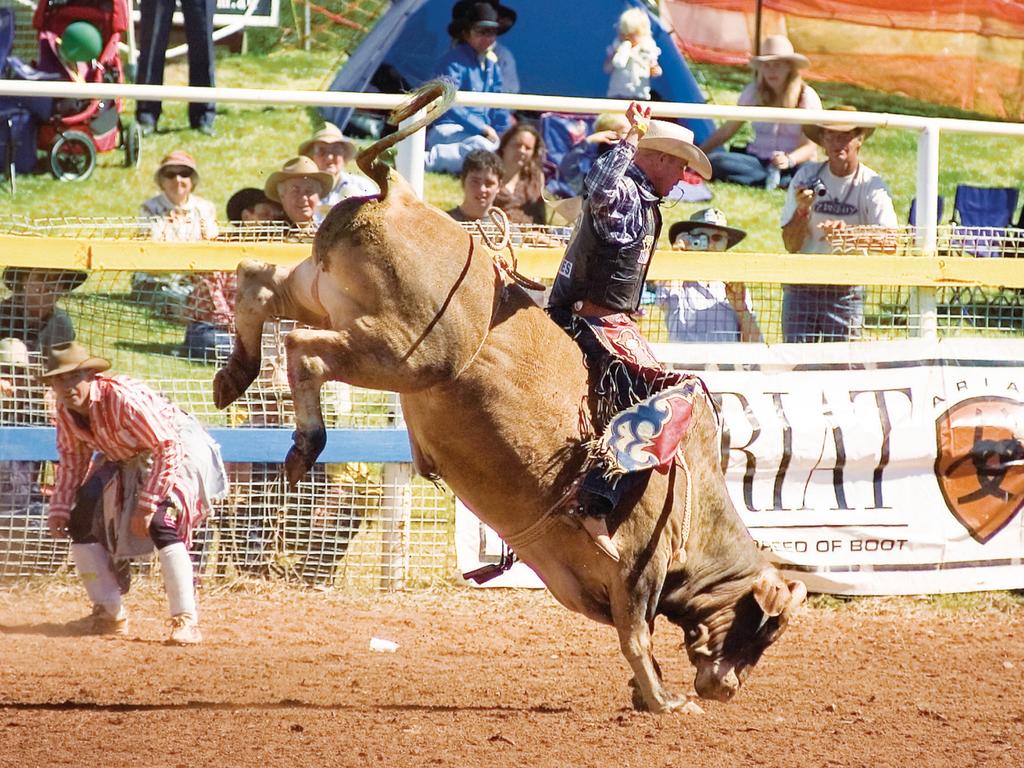 Action at the Mt Isa Rodeo. Picture: Tourism and Events Queensland