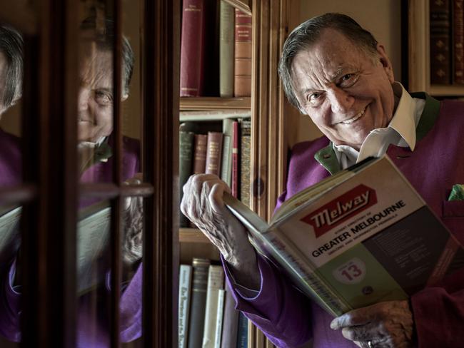 Barry Humphries at home in London. Picture: Annabel Moeller