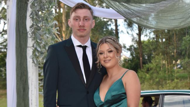 Lily Muggleton and Braiden Katon at the Gympie State High School Formal 2022.