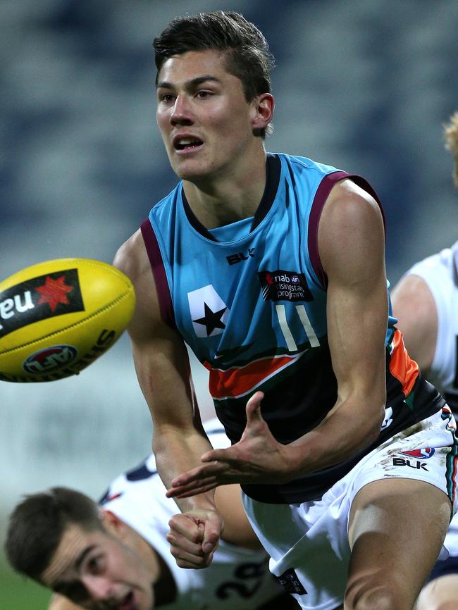 Isaac Cumming in action for the Allies before being drafted. Picture: Mark Dadswell