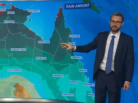 News Weather Meteorologist Rob Sharpe predicting the outskirts of a system in NSW could deliver up to 50mm of rain over the next eight days to SEQ.