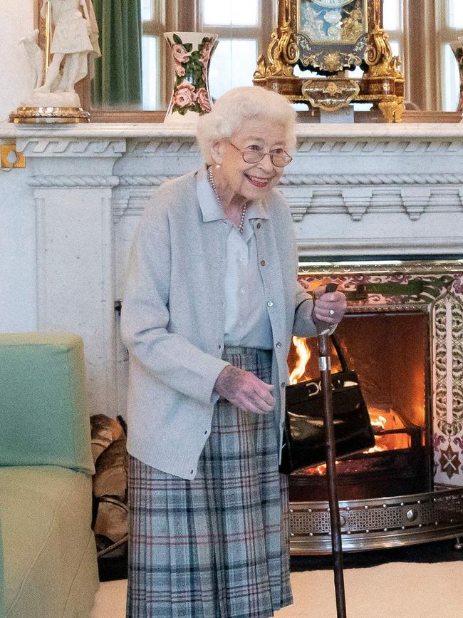 The Queen in the last year of her reign, in 2022. Picture: AFP