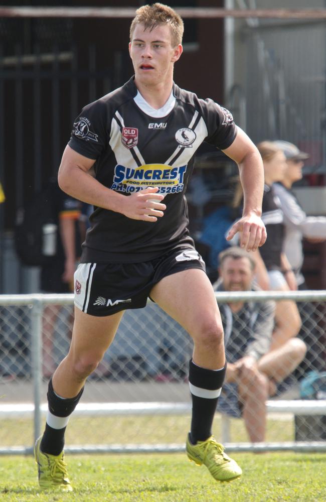 Henry Thorpe in the Magpies and Norths clash in the RLMD U16s semi final, August 21, 2021. Picture: Marty Strecker
