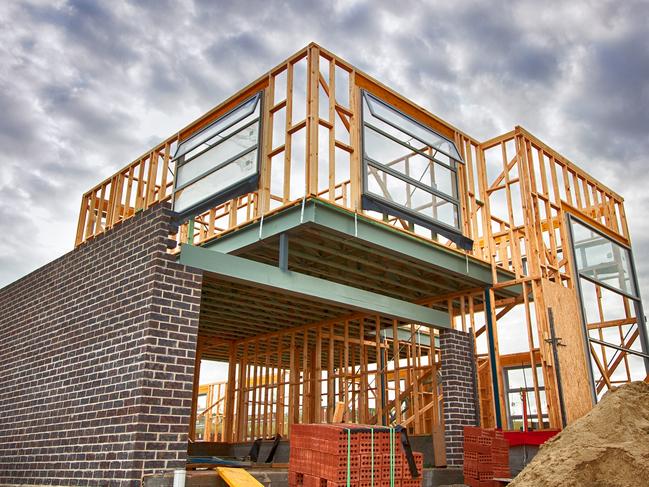 Home under construction  Picture: istock