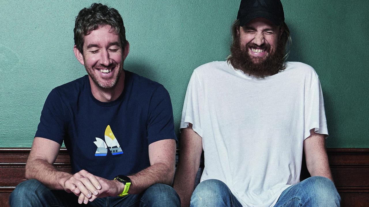 Atlassian co-founders Scott Farquhar and Mike Cannon-Brookes are Australia’s fifth and sixth-wealthiest people. Picture: Harold David