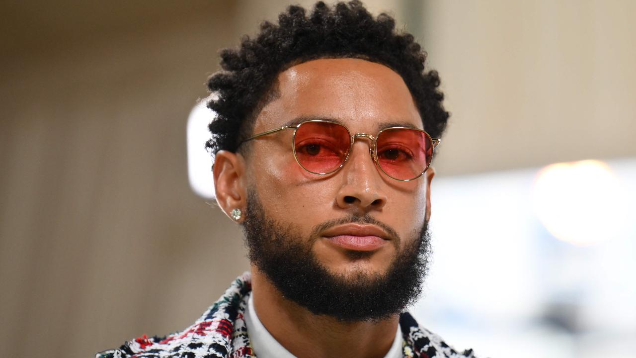 Ben Simmons arrives at the Met Gala. (Photo by Angela WEISS / AFP)