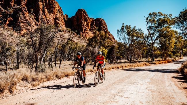 The Shimano Gravel Muster is coming back to Alice Springs August 2025 for its second iteration, promising to take riders through the East MacDonnell Ranges and more. Picture: Forktail