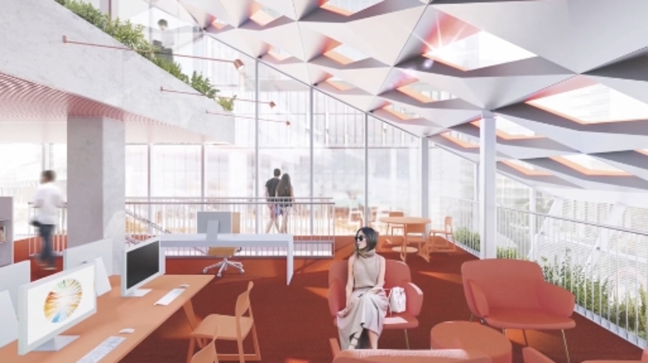 A concept design of the library at 5 Parramatta Square.