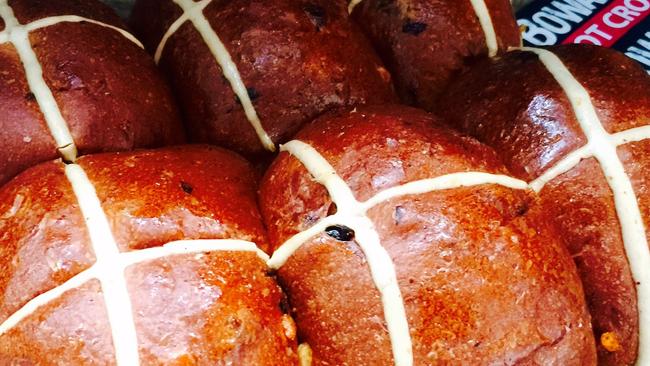 Bowan Island Bakery hot cross buns.