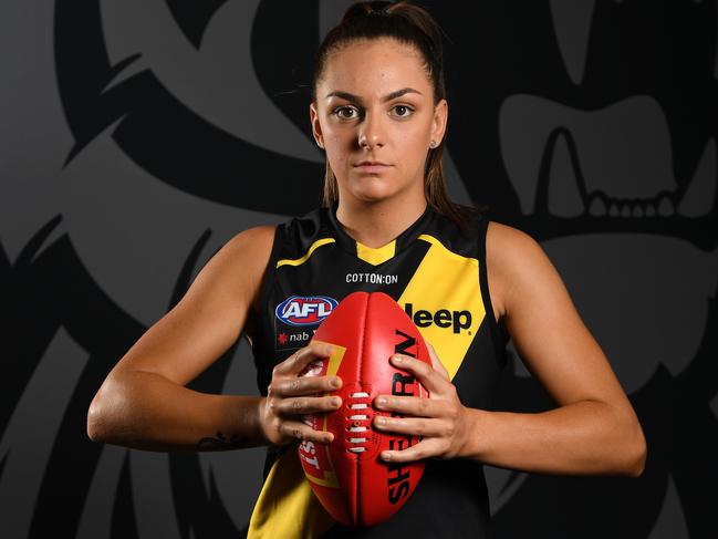 Richmond’s Monique Conti. Picture: AAP IMAGE/JAMES ROSS