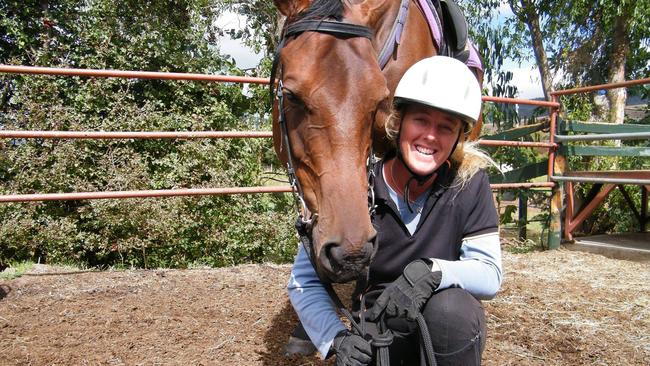 Tasmanian endurance rider Janine Parr was recently injured in an event, with the community rallying around her. Picture: Facebook