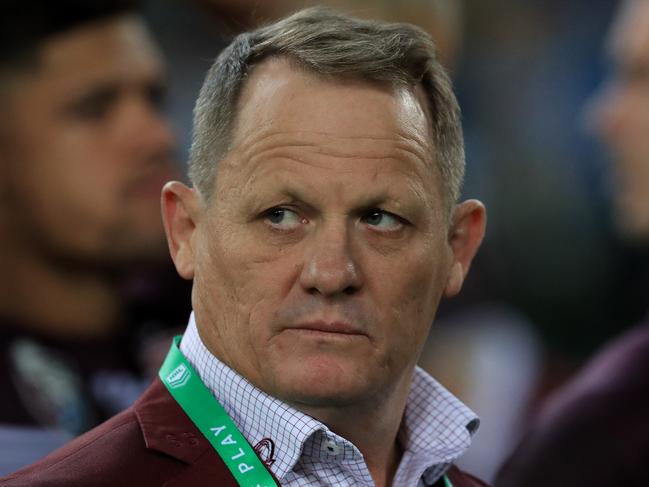 A shattered Coach Kevin Walters after losing the State of Origin game 3 and decider between NSW and Queensland at ANZ Stadium in Sydney. Pics Adam Head