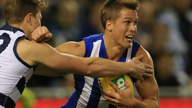 Andrew Swallow has set the standards at North Melbourne for a long period. Picture: Wayne Ludbey