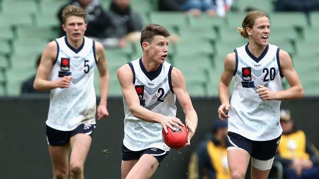 Sam Walsh on the attack for Vic Country. Picture: Robert Prezioso/AFL Media/Getty Images