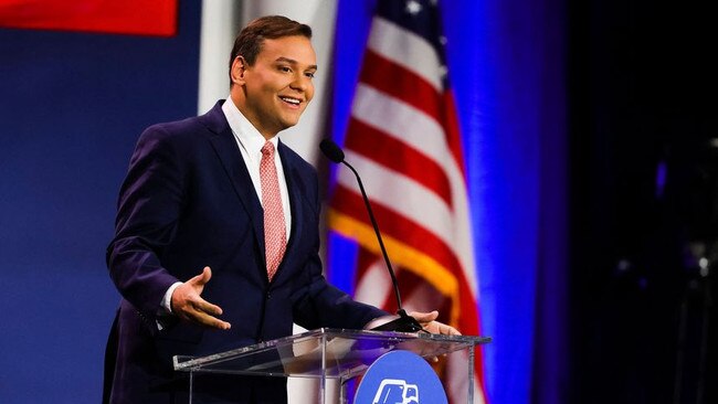 George Santos, who had embraced both a Jewish and Catholic identity on the campaign trail, told reporters this week he never said he was Jewish. Picture: WADE VANDERVORT/AGENCE FRANCE-PRESSE/GETTY IMAGES/WSJ